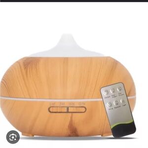 Wood Grain Essential Oil Diffuser with Remote